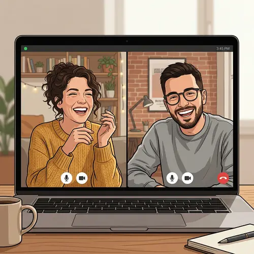Laughing Together: Fun Video Call Moments