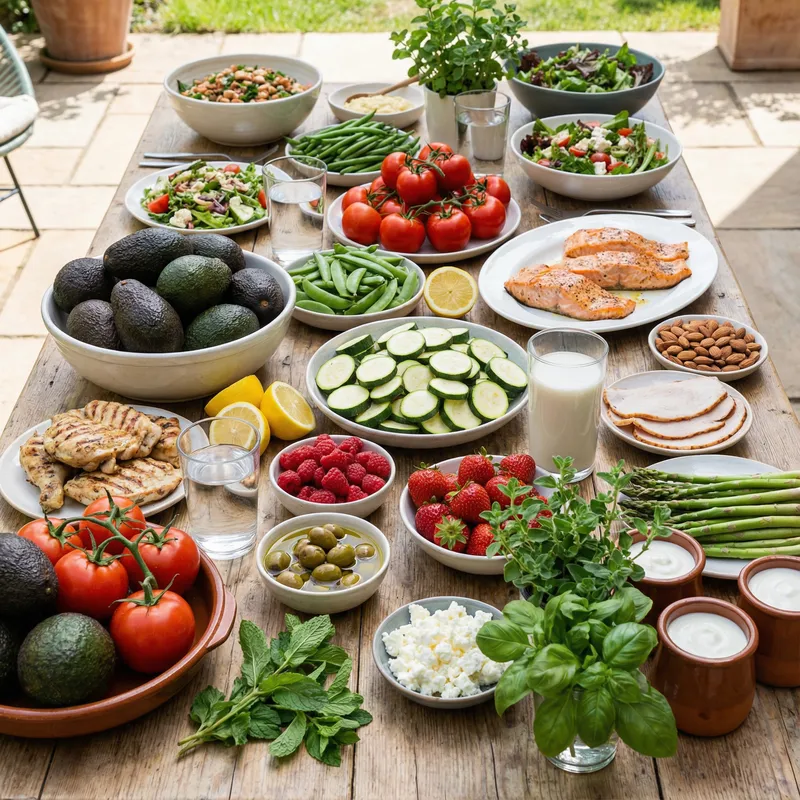 Delicious Food Table | Fresh Meats, Cheeses & Fruits