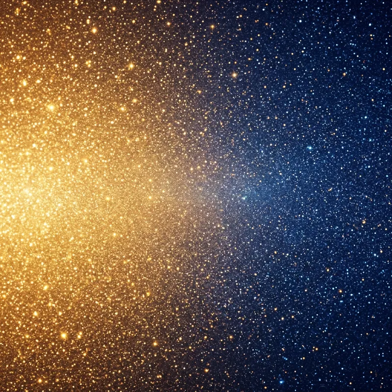 Enchanting Radiant Sparkle Gold and Blue Gradient Image