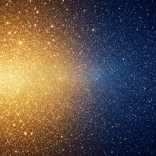 Radiant Sparkle Gold & Blue Gradient Image