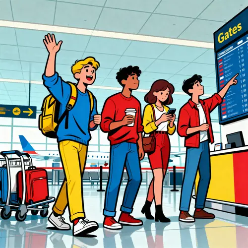 Friends Adventure at the Airport - Comic Art