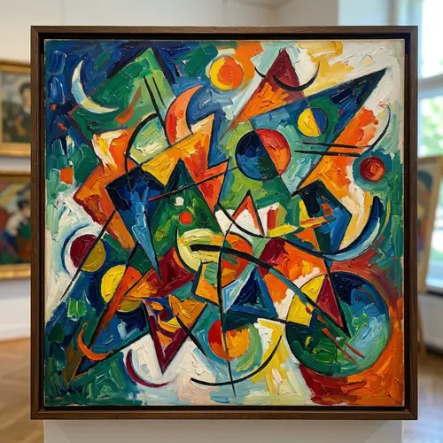 Abstract Art in Pre-1912 Style with Geometric Shapes | Kandinsky Techniques