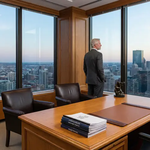 Successful Business Tycoon in Corporate Office | Corporate Financier