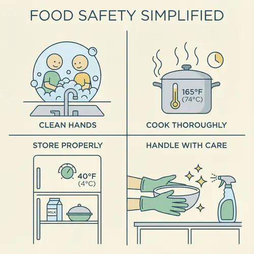 Minimalist Food Safety Regulations | Hygiene, Cooking, Storage