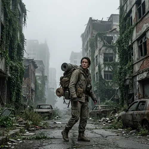 Post-Apocalyptic Stalker: Exploring Desolate Cityscape