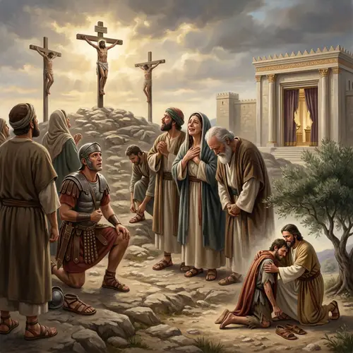 Spiritual Revelation: Meaning of the Torn Veil in Crucifixion Scene