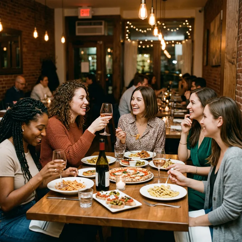 Dinner with Female Friends - Cherished Moments