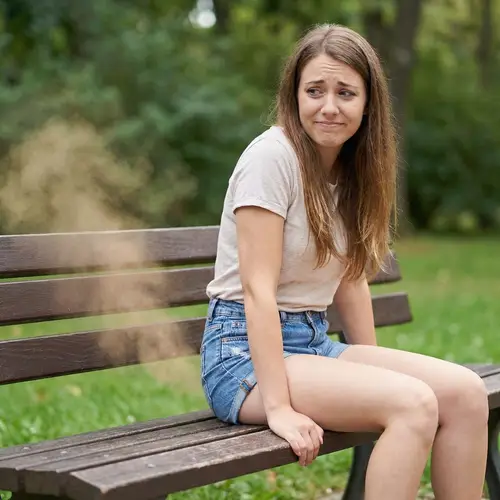 Funny Farting Woman in Her 20s