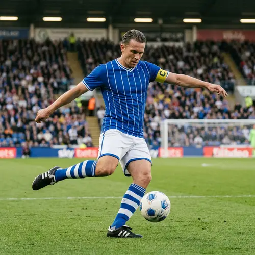 David Beckham Free-Kick Action: Perfect Technique