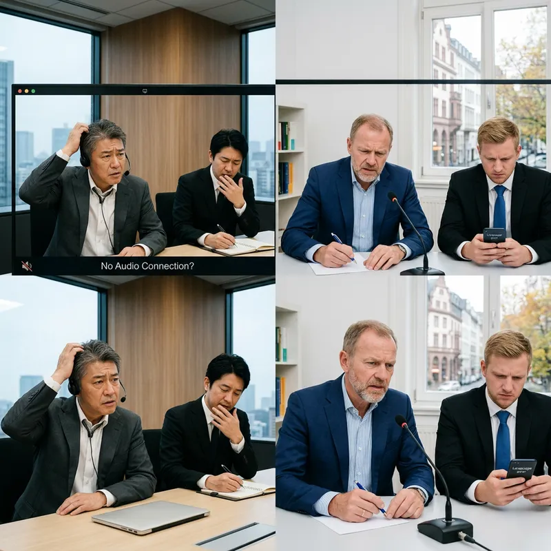 Japanese and German Businessmen Online Communication Japanese and German Businessmen Online Communication