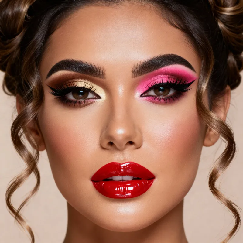 Stunning Glam Makeup Portrait of a Woman