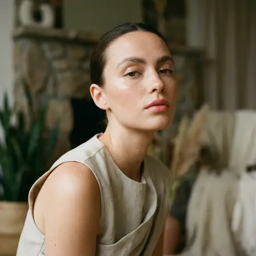 Minimalist Makeup Editorial Portraits