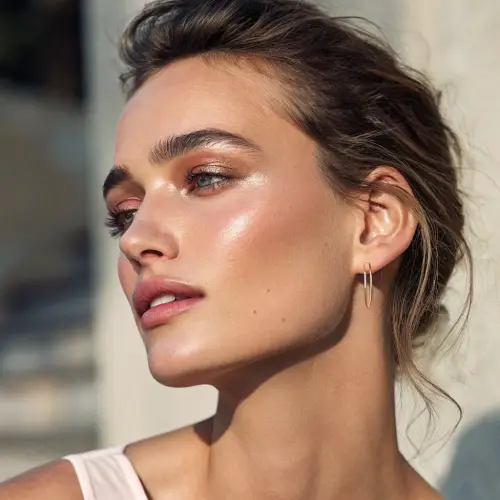 Minimalist Makeup Editorial Portraits