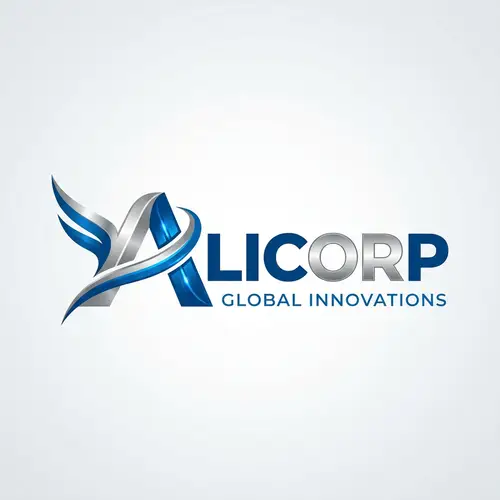 Alicorp - Contemporary Logo Design in Blue and Silver