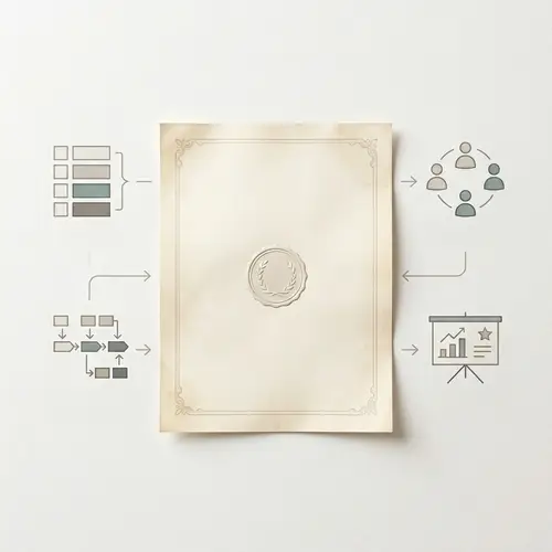 Minimalistic Scrum Certification | Agile Methodology Icons