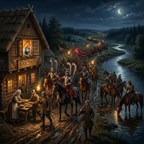 17th Century Lithuanian Troops at Night
