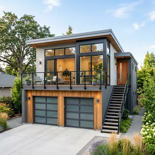 Modern 1-Bedroom Apartment Above 2-Car Garage