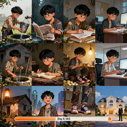 365 Days of a Boy's Journey from Poverty to Wealth