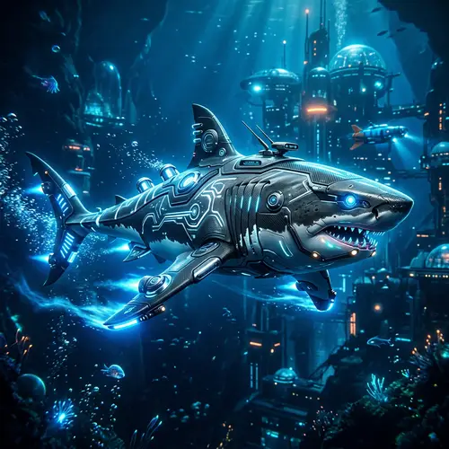 Futureised Shark: A Visionary Aquatic Design