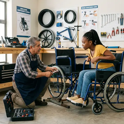 Wheelchair Maintenance Tutorial: Skilled Technician & Curious Learner