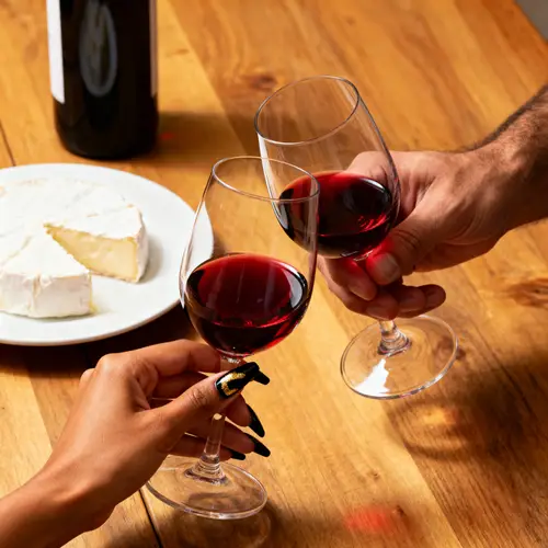 Elegant Wine Toast: A Romantic Setting