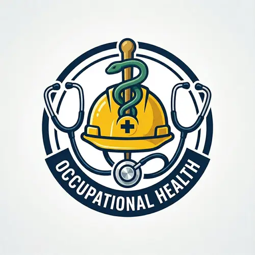 Occupational Health Logo Design | Medicine Construction Healthcare