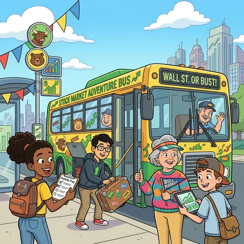 2D Animation: Prepare for Stock Market Bus Adventure