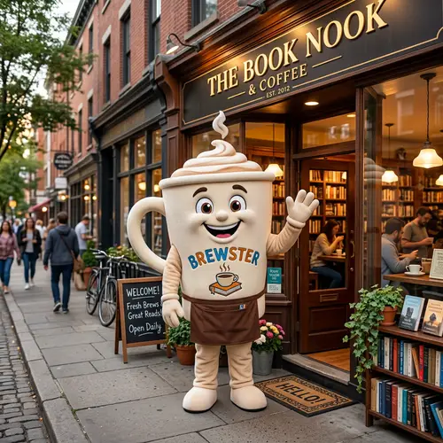 Meet Brewster: Your Favorite Bookstore Cup Mascot