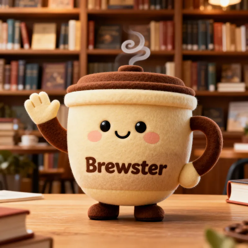 Meet Brewster: Your Favorite Bookstore Cup Mascot