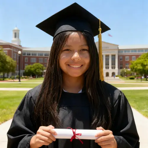 Proud Graduate Celebrates Achievement