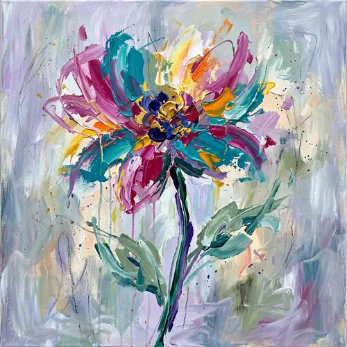 Stunning Abstract Wildflower Art