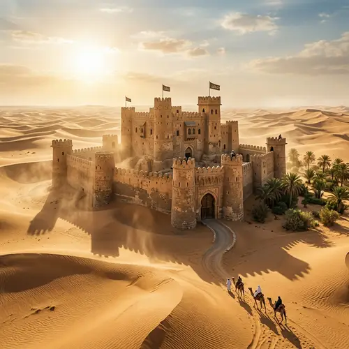 Medieval Castle in the Arabian Desert