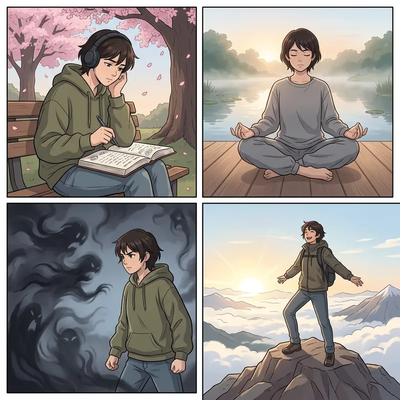 Alex's Journey of Self-Reflection and Growth in Anime