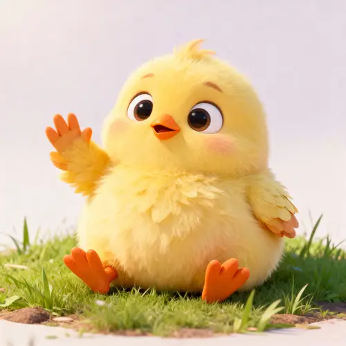 Cute Baby Chicken Animation