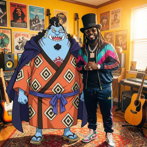 Jimbei from One Piece and T-Pain Collaboration