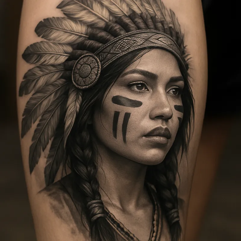 Native American Women Tattoo Artistry