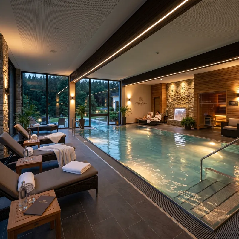 Stylish German Pool Room Design in Hotel Style Stylish German Pool Room Design in Hotel Style