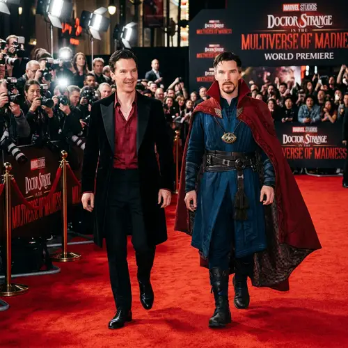 Benedict Cumberbatch & Doctor Strange on the Red Carpet
