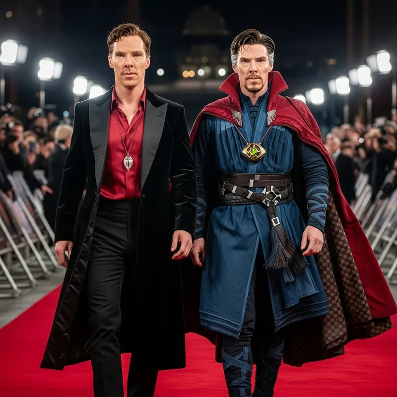 Benedict Cumberbatch & Doctor Strange on the Red Carpet