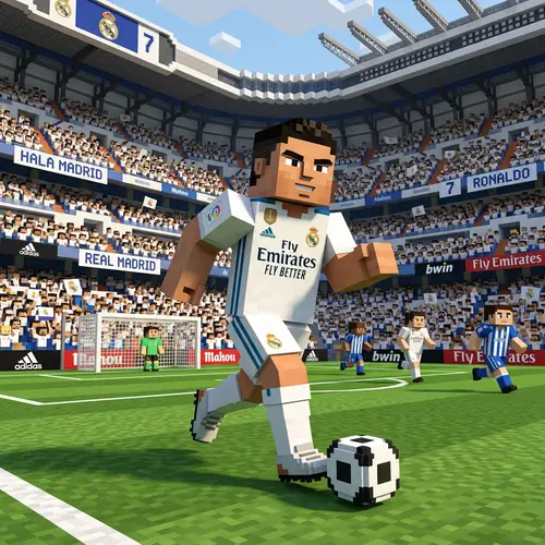 Ronaldo in Real Madrid 2017/18 - Minecraft Edition
