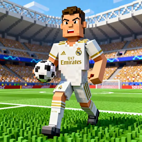 Ronaldo in Real Madrid 2017/18 - Minecraft Edition