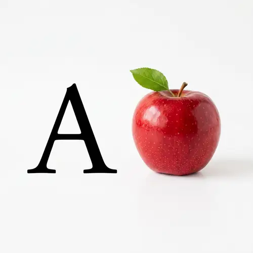 A is for Apple: Sweet and Red Fruit