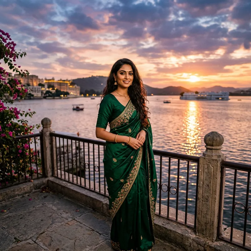 Elegant Beautiful Woman in Asian Setting | Sensual Beauty Shot