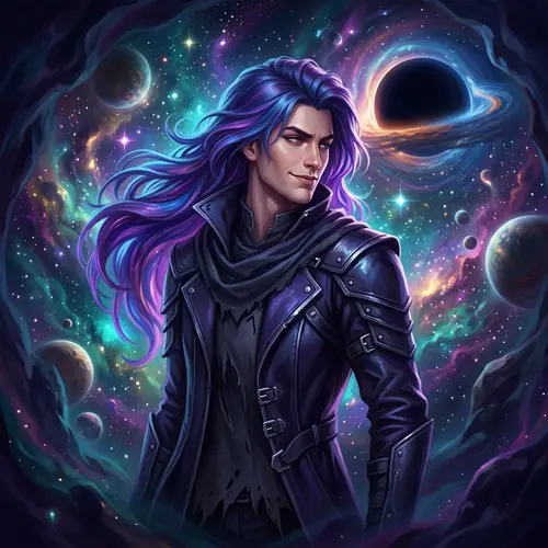 Emperor Kayn: Enigmatic Blue and Purple Hair | Galactic Universe