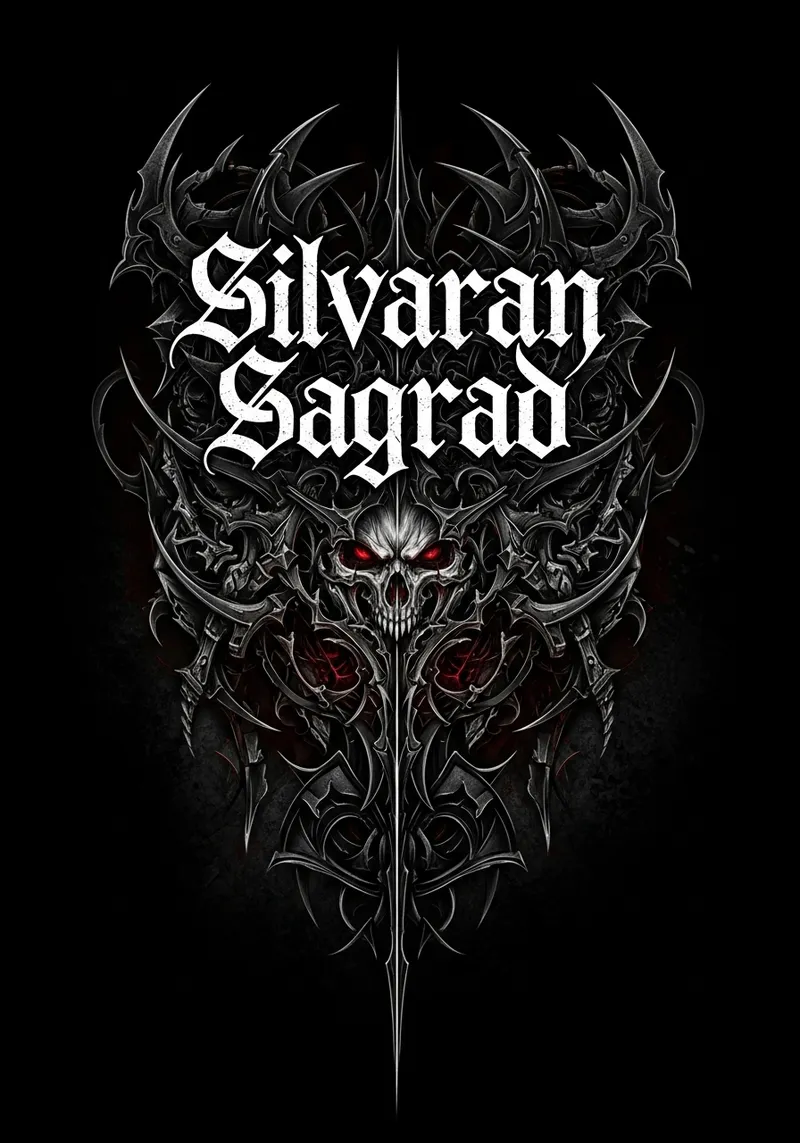 Silvaran Sagrad Black Metal Band Logo