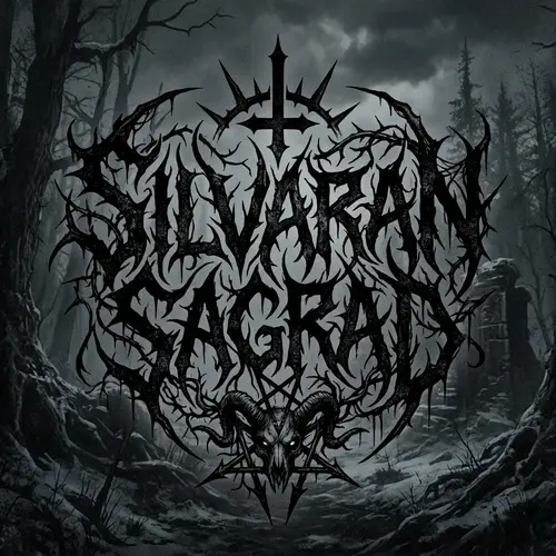 Silvaran Sagrad Black Metal Band Logo