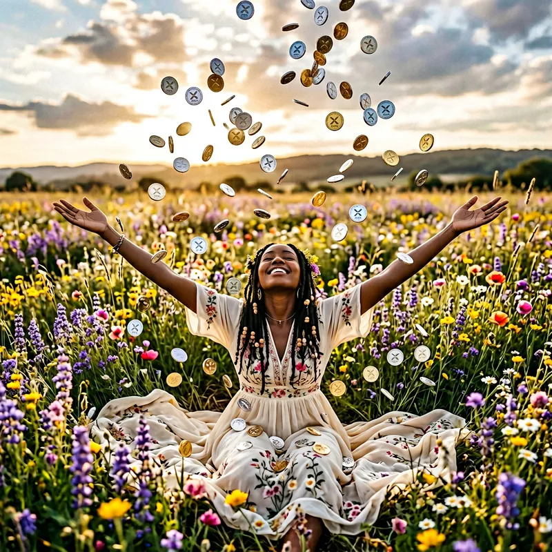 Indigenous Woman Embracing Nature & XPR Crypto Indigenous Woman Embracing Nature & XPR Crypto