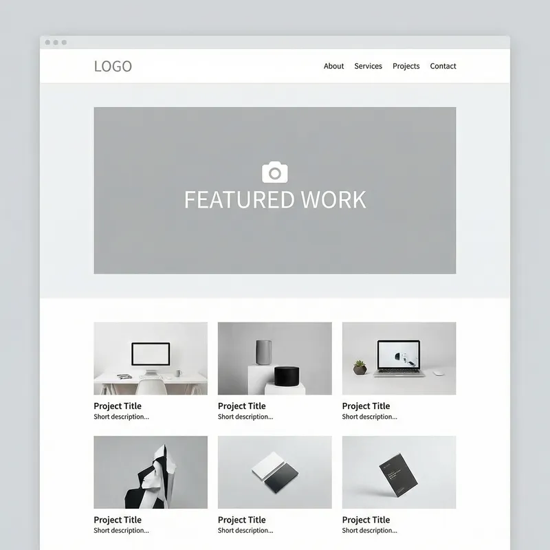 Minimalist Professional Portfolio Template | Modern Design