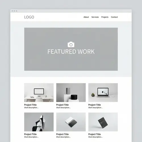 Professional Portfolio Website Template | Minimalist Design