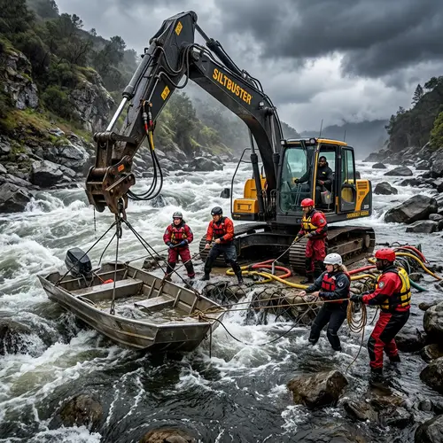 Dramatic Siltbuster Rescue Scene | River Boat Rescue